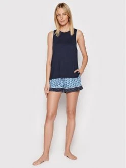 Αγορά 👏 DKNY Γυναίκες Πιτζάμες Σετ Πιτζάμα YI2822532 Σκούρο μπλε Regular Fit 💯