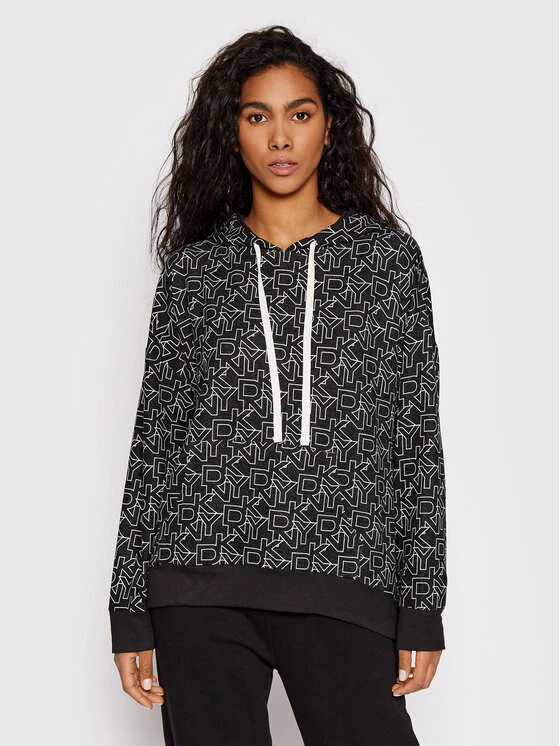 Τοπ 10 😉 DKNY Γυναίκες Μπλούζες Μπλούζα YI2122534 Μαύρο Relaxed Fit ❤️