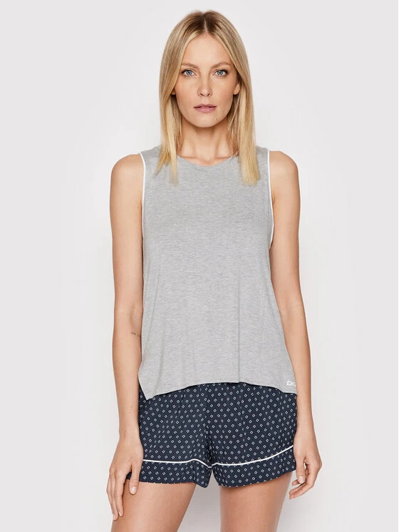 Τοπ 10 ✨ DKNY Γυναίκες Πιτζάμες Σετ Πιτζάμα YI2822532 Γκρι Regular Fit 👏 - Image 2