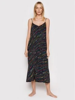 Εκπτωση 🤩 DKNY Γυναίκες Καλοκαιρινά Φορέματα Φόρεμα καλοκαιρινό YI2622529 Μαύρο Relaxed Fit 😀