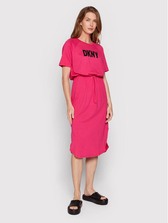 Αγορά ⭐ DKNY Γυναίκες Καθημερινά Φορέματα Φόρεμα καθημερινό P2BD7EGQ Ροζ Regular Fit ⌛