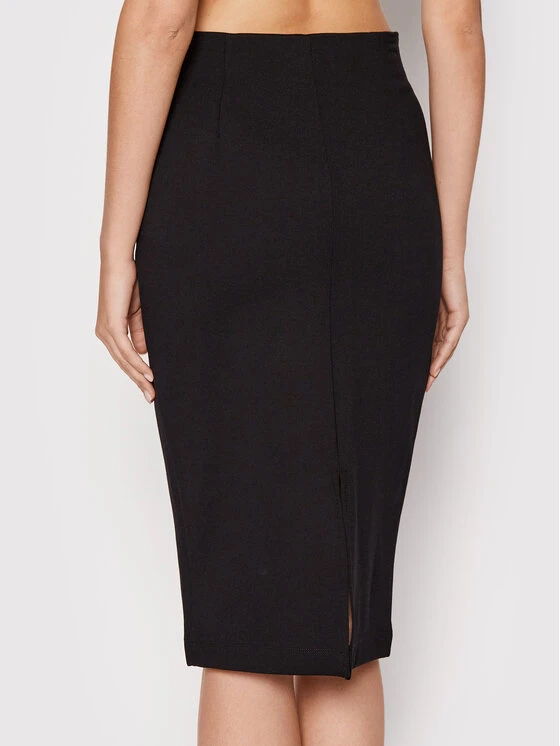 Best Pirce ✨ DKNY Γυναίκες Φούστα Midi P2ANQM27 Μαύρο Slim Fit 💯 - Image 3