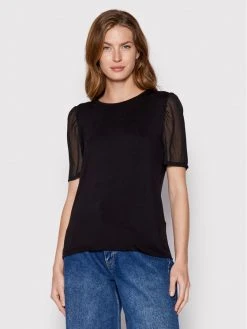 Εξοδος ⌛ DKNY Γυναίκες Μπλουζάκια Μπλουζάκι P21H7ILY Μαύρο Regular Fit ❤️