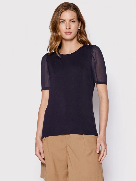 Εξοδος ✔️ DKNY Γυναίκες Μπλουζάκια Μπλουζάκι P21H7ILY Σκούρο μπλε Regular Fit ✔️