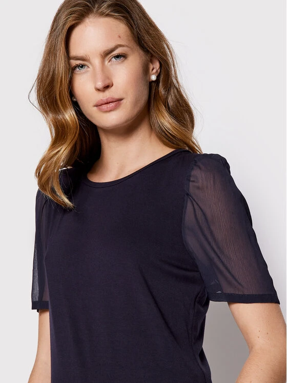 Εξοδος ✔️ DKNY Γυναίκες Μπλουζάκια Μπλουζάκι P21H7ILY Σκούρο μπλε Regular Fit ✔️ - Image 4