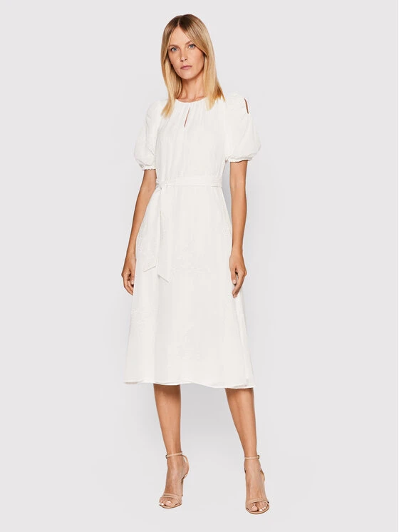 Best Pirce 👍 DKNY Γυναίκες Καθημερινά Φορέματα Φόρεμα καθημερινό DD2BE308 Λευκό Regular Fit ❤️ - Image 2