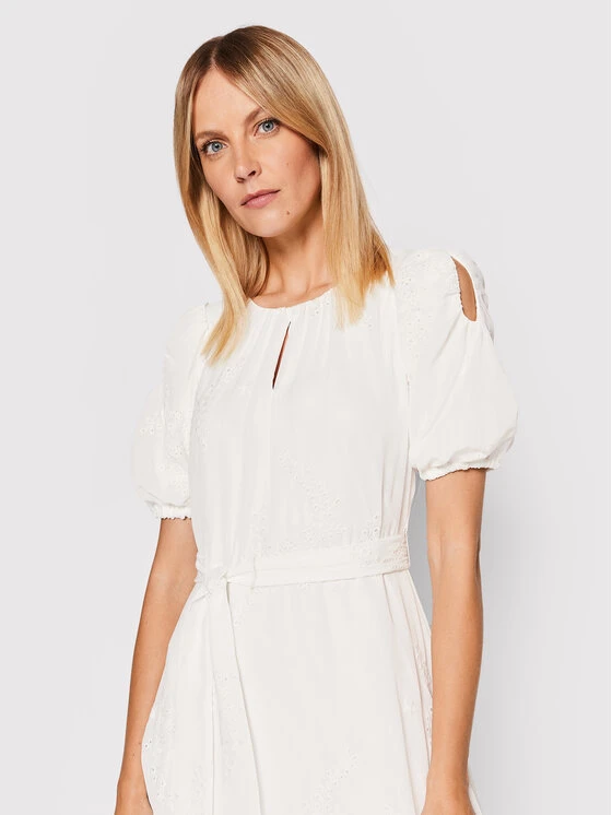 Best Pirce 👍 DKNY Γυναίκες Καθημερινά Φορέματα Φόρεμα καθημερινό DD2BE308 Λευκό Regular Fit ❤️ - Image 4