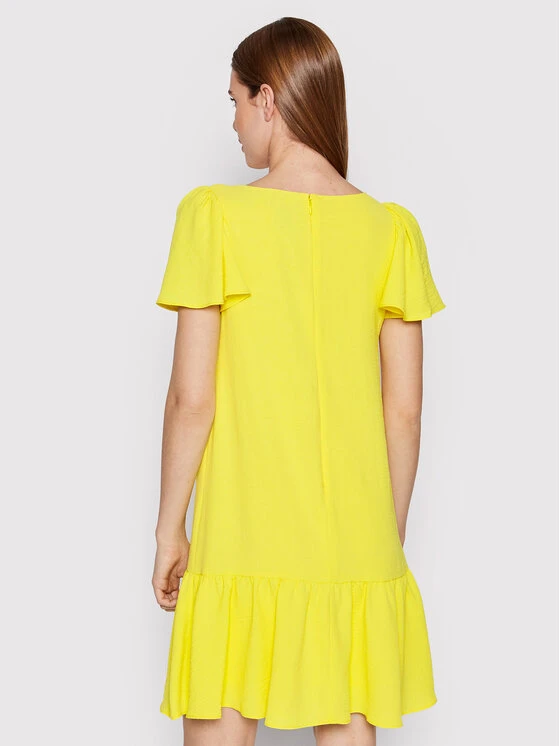 Flash Sale ✔️ DKNY Γυναίκες Καθημερινά Φορέματα Φόρεμα καθημερινό DD2A759A Κίτρινο Relaxed Fit ✨ - Image 3