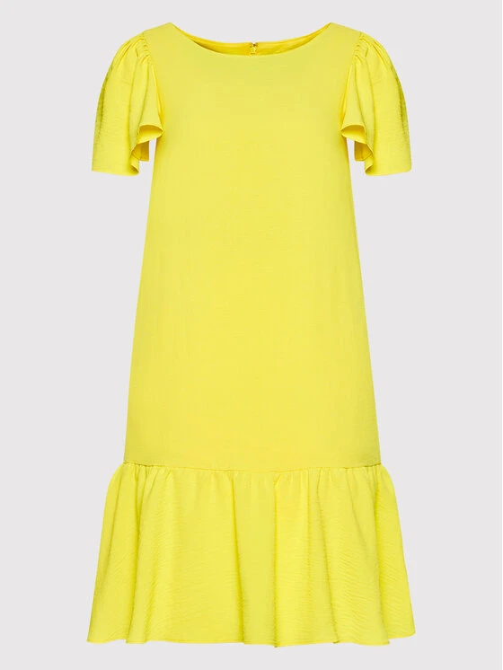 Flash Sale ✔️ DKNY Γυναίκες Καθημερινά Φορέματα Φόρεμα καθημερινό DD2A759A Κίτρινο Relaxed Fit ✨ - Image 5