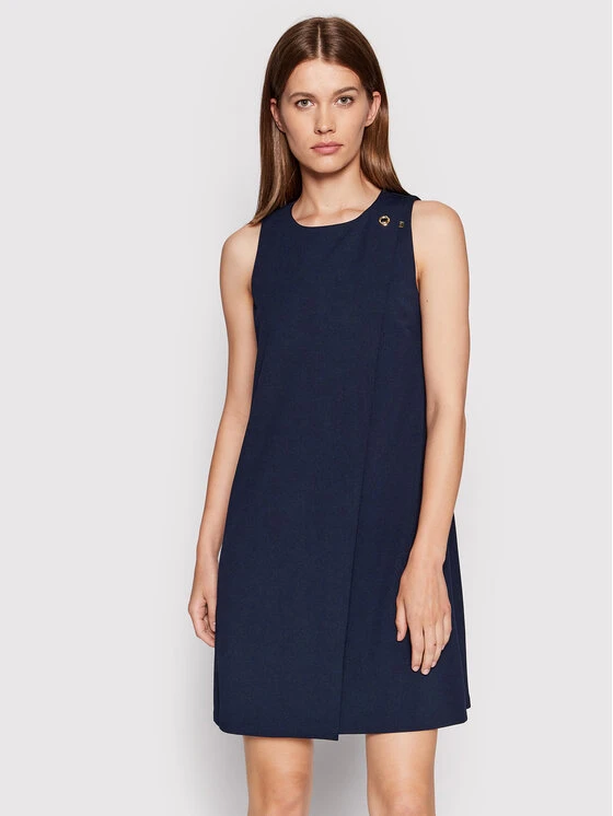 Εξοδος 🔥 DKNY Γυναίκες Καθημερινά Φορέματα Φόρεμα καθημερινό DD2A2851 Σκούρο μπλε Regular Fit ❤️