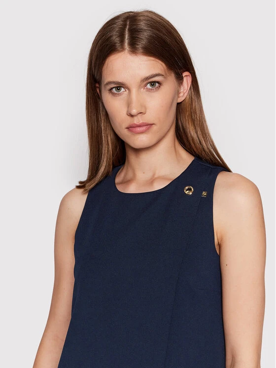 Εξοδος 🔥 DKNY Γυναίκες Καθημερινά Φορέματα Φόρεμα καθημερινό DD2A2851 Σκούρο μπλε Regular Fit ❤️ - Image 4