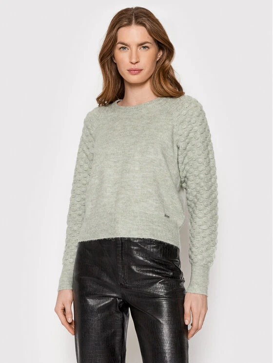 Προϋπολογισμός 🤩 DKNY Γυναίκες Πουλόβερ P1KSBRA1 Γκρι Regular Fit 🥰