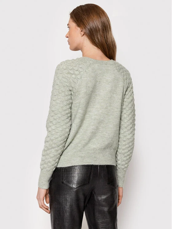 Προϋπολογισμός 🤩 DKNY Γυναίκες Πουλόβερ P1KSBRA1 Γκρι Regular Fit 🥰 - Image 3