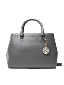 Νέος 🤩 DKNY Γυναίκες Τσάντες με Χερούλι Τσάντα Bryant Md Satchel R12D3O09 Γκρι ❤️