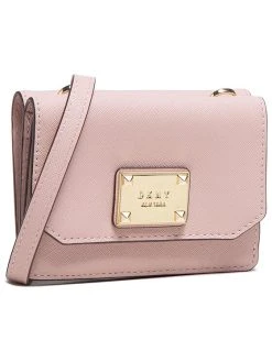 Ολοκαίνουργιο ✔️ DKNY Γυναίκες Τσάντες Mini Τσάντα Pearl Mini Flap R04Y1L59 Ροζ ✔️