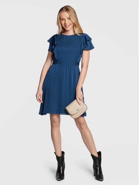 Καλύτερες κριτικές για ⌛ DKNY Γυναίκες Καθημερινά Φορέματα Φόρεμα καθημερινό DD2FD976 Μπλε Regular Fit 🔔 - Image 2