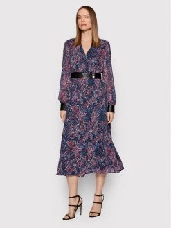 Ολοκαίνουργιο 🔔 DKNY Γυναίκες Καθημερινά Φορέματα Φόρεμα καθημερινό P1JBVL42 Μωβ Regular Fit 😉