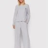 Flash Sale 🔥 DKNY Γυναίκες Πιτζάμες Σετ Πιτζάμα YI2822501 Γκρι ✔️