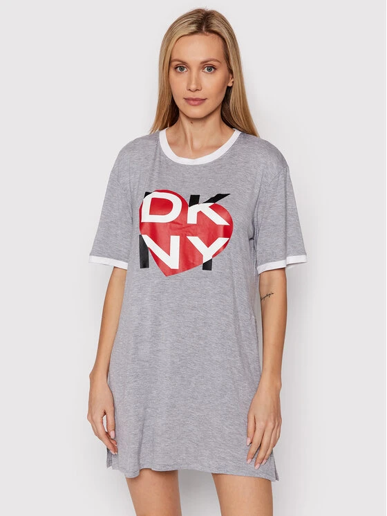 Τοπ 10 👍 DKNY Γυναίκες Καθημερινά Φορέματα Φόρεμα καθημερινό YI2322448 Γκρι Regular Fit ⌛