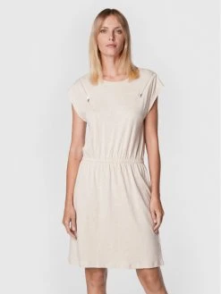 Flash Sale ⌛ DKNY Γυναίκες Καθημερινά Φορέματα Φόρεμα καθημερινό P2FD0NGN Μπεζ Regular Fit ⭐