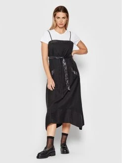 Εκπτωση 🛒 DKNY Γυναίκες Καθημερινά Φορέματα Φόρεμα καθημερινό P1GB7K19 Μαύρο Regular Fit ✨