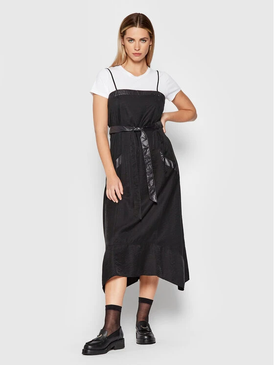 Εκπτωση 🛒 DKNY Γυναίκες Καθημερινά Φορέματα Φόρεμα καθημερινό P1GB7K19 Μαύρο Regular Fit ✨