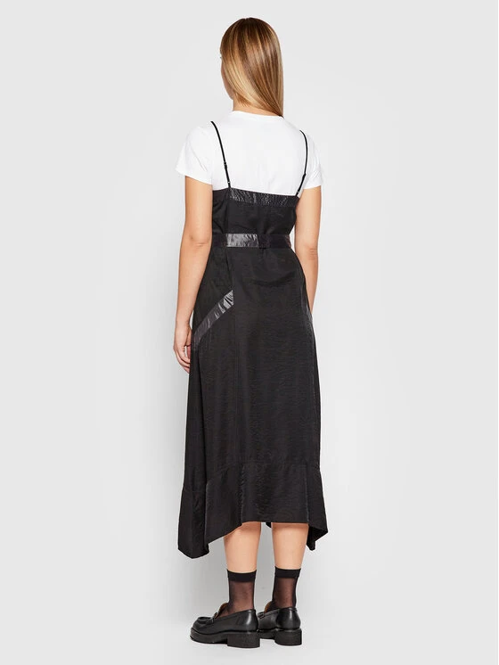 Εκπτωση 🛒 DKNY Γυναίκες Καθημερινά Φορέματα Φόρεμα καθημερινό P1GB7K19 Μαύρο Regular Fit ✨ - Image 3