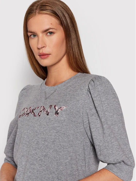 Εκπτωση 😉 DKNY Γυναίκες Μπλούζες Μπλούζα P1GQSJ34 Γκρι Regular Fit ⌛ - Image 4