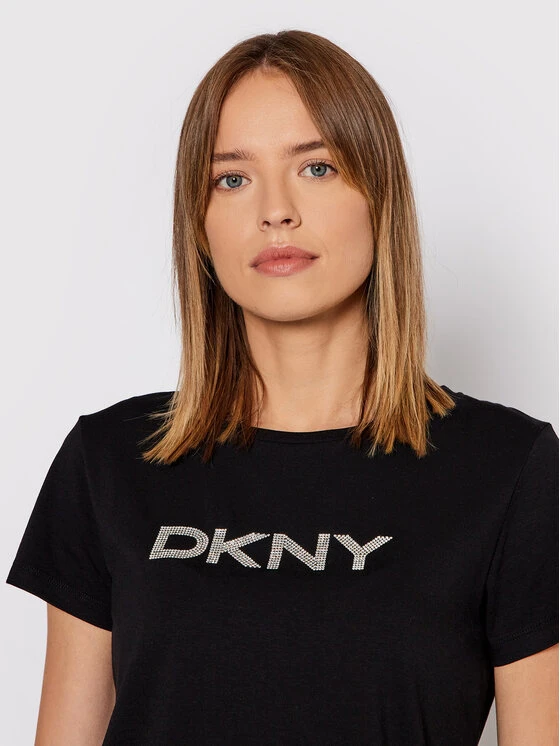 Flash Sale 🥰 DKNY Γυναίκες T-shirts T-Shirt P1MRHDNA Μαύρο Regular Fit 🎉 - Image 4