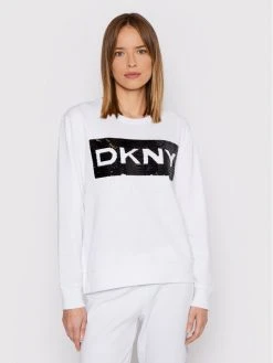 Flash Sale 👍 DKNY Γυναίκες Μπλούζες Μπλούζα P1MPEB2R Λευκό Regular Fit 🥰