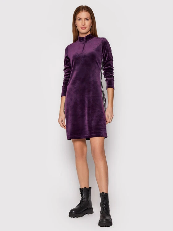 Η καλύτερη συμφωνία 🧨 DKNY Γυναίκες Καθημερινά Φορέματα Φόρεμα καθημερινό DD1GF47A Μωβ Regular Fit 😀 - Image 2