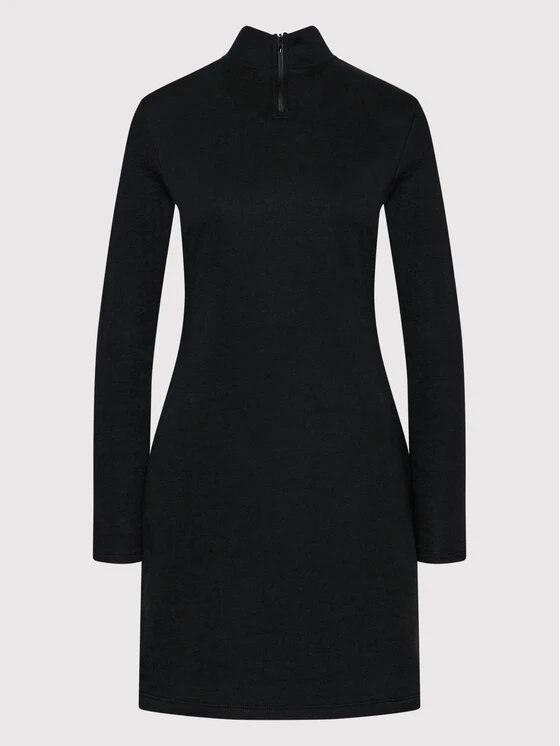 ΧΟΝΔΡΙΚΟ ΕΜΠΟΡΙΟ ❤️ DKNY Γυναίκες Πλεκτά Φορέματα Φόρεμα υφασμάτινο DD1GN073 Μαύρο Slim Fit ✔️ - Image 5