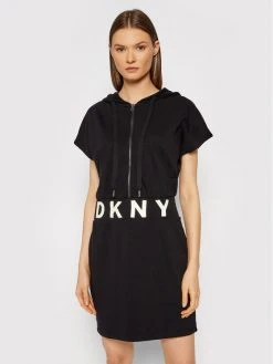 Αγορά ❤️ DKNY Γυναίκες Καθημερινά Φορέματα Φόρεμα καθημερινό DD1GD233 Μαύρο Regular Fit 🌟