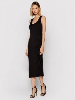 Η καλύτερη συμφωνία ❤️ DKNY Γυναίκες Καλοκαιρινά Φορέματα Φόρεμα καλοκαιρινό DD1CL727 Μαύρο Regular Fit ❤️