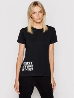 Κουπόνι 🛒 DKNY Γυναίκες T-shirts T-Shirt P1DTFDNA Μαύρο Regular Fit ✨